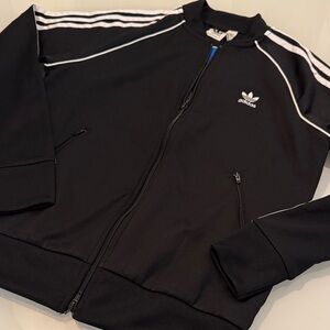 Adidas Black and White Track Jacket - size M